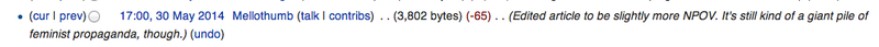Illustration for article titled There's a Battle Going on Over the Wikipedia Page for #YesAllWomen